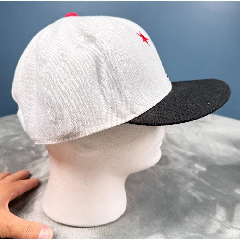 Dissizit California Bear Snapback Hat Mens White Black Red Star